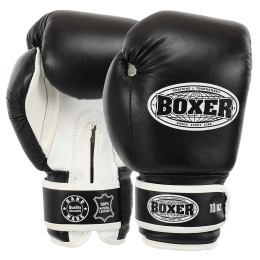 Боксерські рукавиці шкіряні BOXER 2023 10-12унцій кольори в асортименті