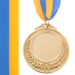 Заготовка медали с лентой SP-Sport HIT C-4332 6,5см золото, серебро, бронза