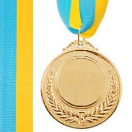 Заготовка медали с лентой SP-Sport HIT C-3218 6см золото, серебро, бронза