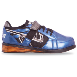 Штангетки обувь для тяжелой атлетики Zelart OB-6319-BL размер 38-45 синий-черный