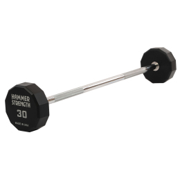 Штанга нерозбірна з фіксованою вагою пряма PEV HAMMER STRENGHT TA-9979-30 30кг чорний
