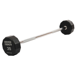 Штанга нерозбірна з фіксованою вагою пряма PEV HAMMER STRENGHT TA-9979-35 35кг чорний