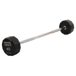 Штанга нерозбірна з фіксованою вагою пряма PEV HAMMER STRENGHT TA-9979-40 40кг чорний