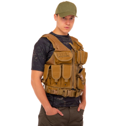 Разгрузочный жилет универсальный на 8 карманов Military Rangers ZK-27 цвета в ассортименте