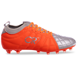 Бутсы футбольные OWAXX 191261-3 размер 40-45 оранжевый-серебряный