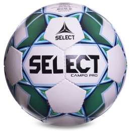 Мяч футбольный SELECT CAMPO PRO №4 белый-зеленый