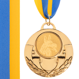 Медаль спортивная с лентой SP-Sport AIM Собаки C-4846-0039 золото, серебро, бронза