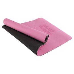 Килимок для йоги та фітнесу TPE MadWave M137002 183x61x0,6см кольори в асортименті