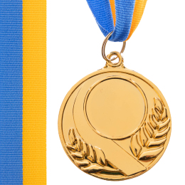 Заготовка медали с лентой SP-Sport SKILL C-4845 5см золото, серебро, бронза