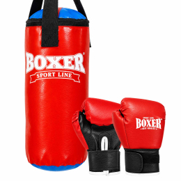 Набор боксерский детский груша и перчатки BOXER 1008-2026 цвета в ассортименте