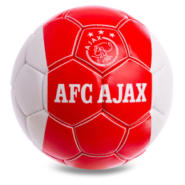 М'яч футбольний MATSA AJAX FB-0641 №5 червоний-білий