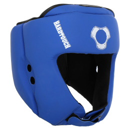 Шлем боксерский открытый кожаный HARD TOUCH BO-4233 S-XL цвета в ассортименте