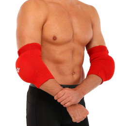 Налокотники спортивні з фіксуючим ременем та амортизуючою вставкою HARD TOUCH CO-8897 S-L 2шт кольори в асортименті