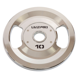Блины диски стальные 2 Handle металлическая втулка LiveUp LP8338-10 ø51мм 10кг серый