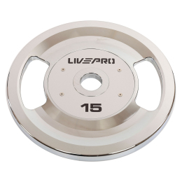 Блини диски сталеві 2 Handle металева втулка LiveUp LP8338-15 ø51мм 15кг сірий
