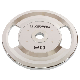 Блини диски сталеві 2 Handle металева втулка LiveUp LP8338-20 ø51мм 20кг сірий