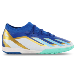 Сороконіжки футбольні дитячі підліткові з носком SP-Sport 2351-1-1 розмір 35-39 синій-білий