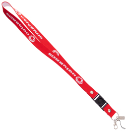 Шнурок для ключів на шию UQLUBROS SP-Sport M-4559-30 50см червоний