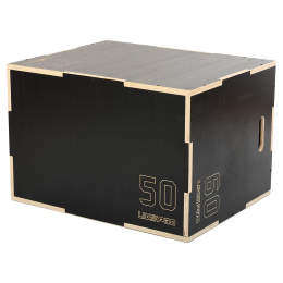 Бокс пліометричний тумба для кросфіту Пліобокс Wood Plyo box LiveUp LP8157 BOX-WOOD 1шт 50х60х75см світло-коричневий