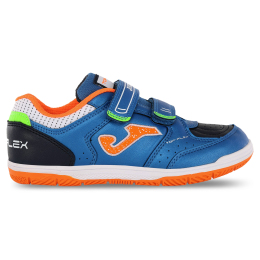 Футзалки взуття для міні-футболу дитяче на липучці Joma TOP FLEX TPJW2504INV розмір 26-34 синій
