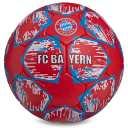М'яч футбольний BAYERN MUNCHEN BALLONSTAR FB-0133 №5 бордовий-синій