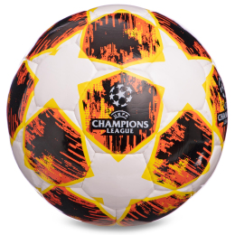 М'яч футбольний CHAMPIONS LEAGUE FB-0151-2 №5 PU білий-помаранчевий