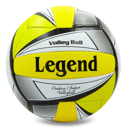 М'яч волейбольний LEGEND LG0157 №5 PU білий-жовтий-чорний