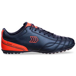 Сороконожки футбольные RESTIME DMO20313-2 размер 41-45 темно-синий-оранжевый-серебряный