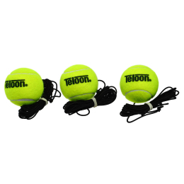 Теннисный мяч на резинке TELOON Fight Ball T818C-3 3шт салатовый