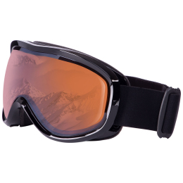 Очки горнолыжные SPOSUNE HX-043-OR оправа-черная цвет линз оранжевый