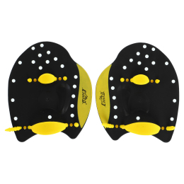 Лопатки для плавания ласты для рук Cima PL-7033-S черный-желтый