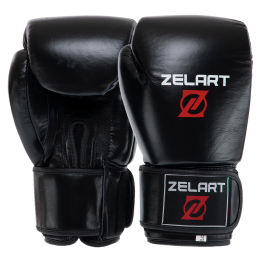 Боксерські рукавиці шкіряні Zelart VL-8477 10-14унцій кольори в асортименті