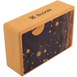 Блок для йоги пробковий BLOOM LB7123 світло-коричневий