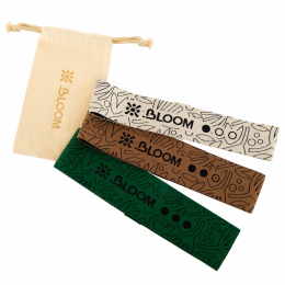 Набор резинок тканевых для упражнений ленты сопротивлений LOOP BANDS BLOOM LB7111 3шт цвета в ассортименте