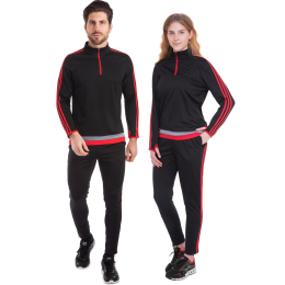 Костюм спортивний лонгслів на блискавці та штани LIDONG LD-2001 M-3XL кольори в асортименті