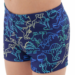Плавки боксери для хлопчиків для плавання SP-Sport Динозаври PL-6933 року 6-10років темно-синій-блакитний