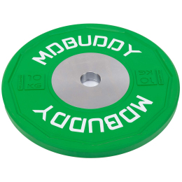Бамперні диски гумові Bumper Plates MDbuddy TA-00683-10 51мм 10кг зелений