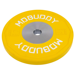 Бамперні диски гумові Bumper Plates MDbuddy TA-00683-15 51мм 15кг жовтий