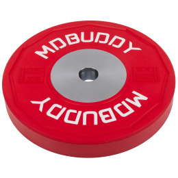 Бамперные диски резиновые Bumper Plates MDbuddy TA-00683-25 51мм 25кг красный