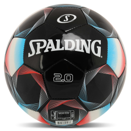 Мяч футбольный SPALDING 2.0 66005Z №5 PU черный-голубой