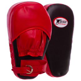 Лапа Прямая удлиненная для бокса и единоборств TWIN MA-5469 33x18x5см 2шт красный-черный