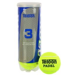 Мяч для падел тенниса TELOON PADEL WZPA818003-PADEL TP-6063 3шт салатовый