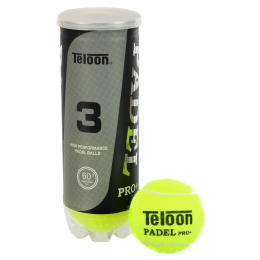 Мяч для падел тенниса TELOON PADEL PRO+ WZPA818003-PRO TP-8183 3шт салатовый