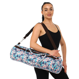 Сумка для йога коврика KINDFOLK Yoga bag SP-Sport FI-6969-5 розовый-голубой