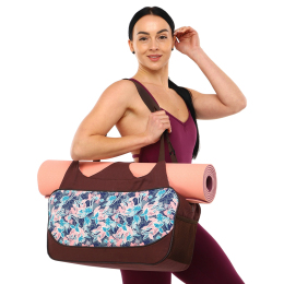 Сумка для йоги KINDFOLK Yoga bag SP-Sport FI-8366-2 розовый-голубой