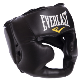 Шолом боксерський з повним захистом EVERLAST 7420 MMA HEADGEAR S-XL чорний