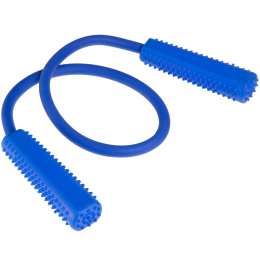 Эспандер трубчатый для фитнеса с массажными ручками SP-Sport FI-3950 74см синий