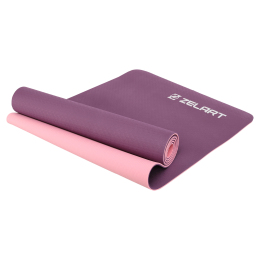 Килимок для йоги та фітнесу TPE Record FI-7675 183x61x0,6см кольори в асортименті