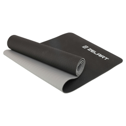 Килимок для йоги та фітнесу TPE Record FI-7676 183x61x0,8см кольори в асортименті