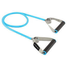 Еспандер трубчастий для фітнесу з ручками 120см Zelart FI-7691-3 блакитний